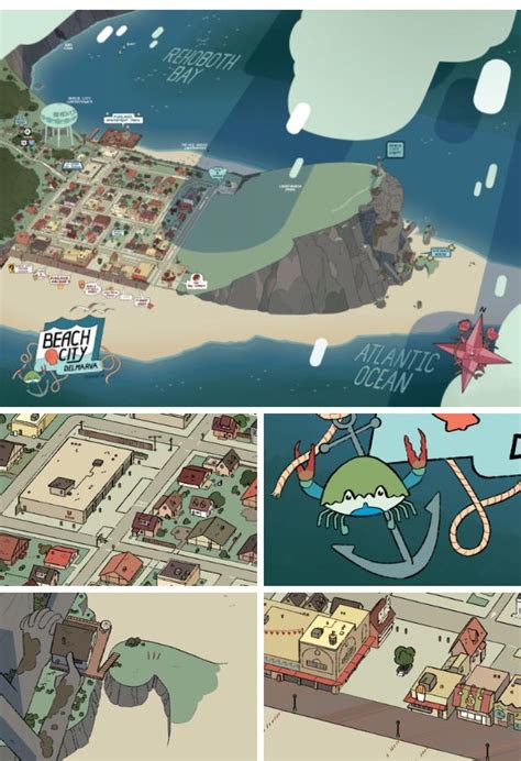 steven universe map of beach city|The OFFICIAL Map of Beach City .